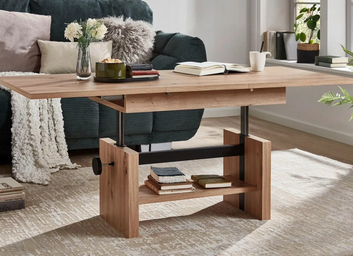 BADER Couchtisch mit Lift-Mechanik EICHE ARTISAN