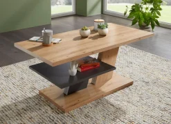 Clearance BADER Couchtisch mit pflegeleichter Melaminharzbeschichtung ARTISAN EICHE-ANTHRAZIT