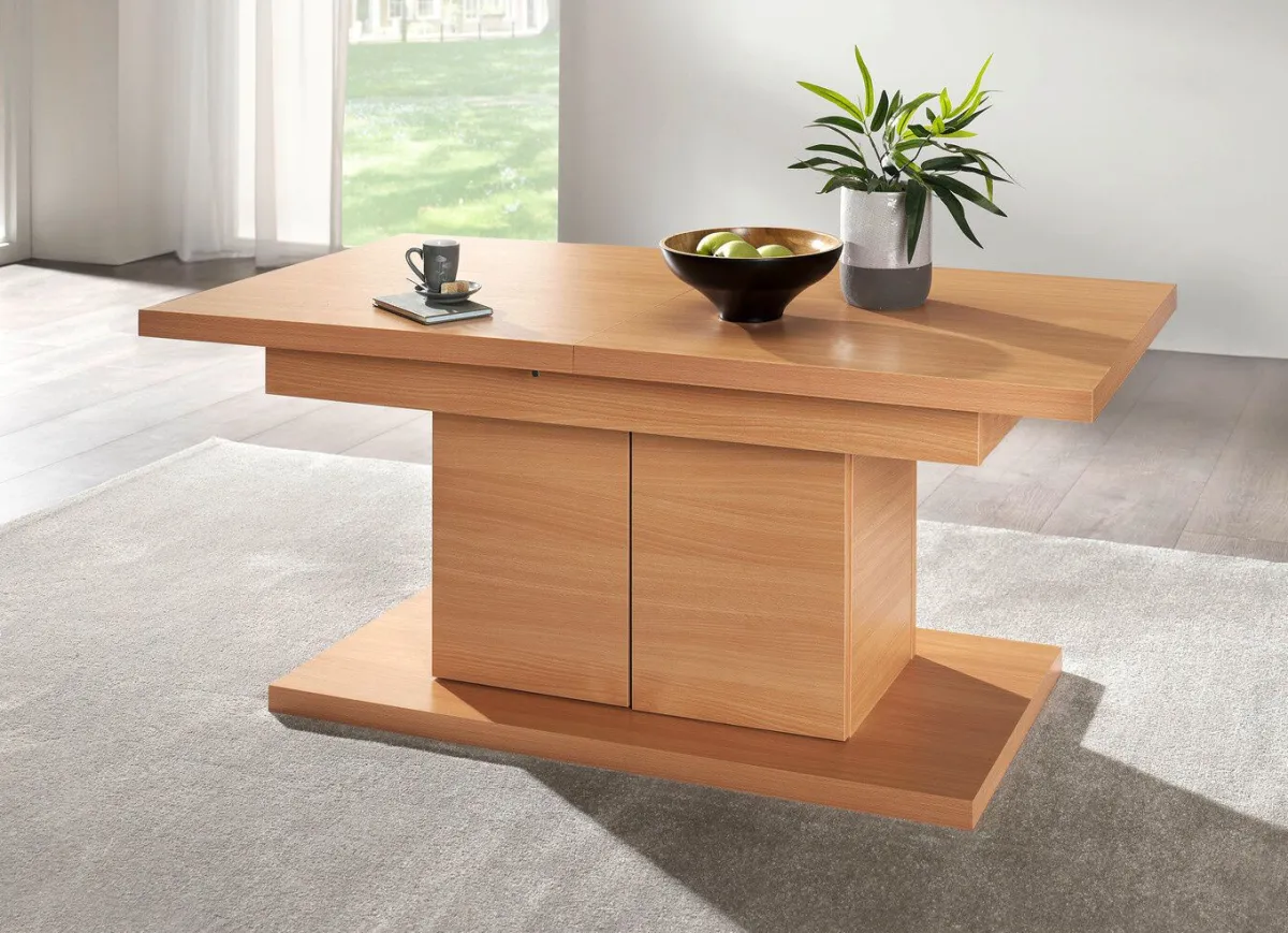 BADER Couchtisch mit Schrankfunktion BUCHE