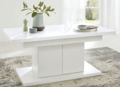 BADER Couchtisch mit Schrankfunktion WEISS