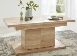 New BADER Couchtisch mit Schrankfunktion EICHE SONOMA