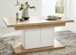 Sale BADER Couchtisch mit Schrankfunktion EICHE SONOMA-WEISS