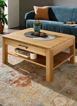 Outlet BADER Couchtisch mit Schublade mit Softclose EICHE HELL
