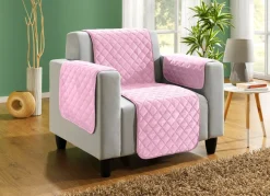 Outlet BADER Couch- und Sesselschoner mit Anti-Rutsch-Beschichtung ROSÉ