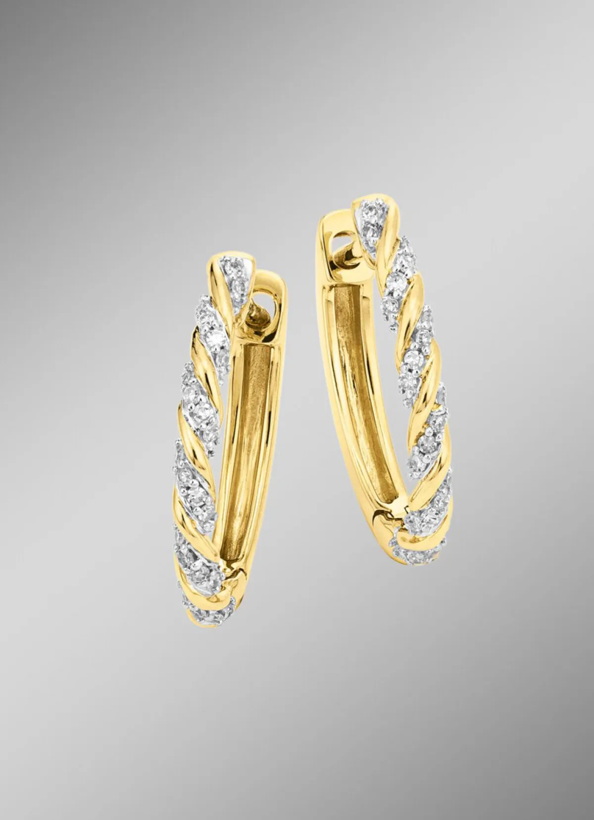 New BADER Creolen mit Diamanten