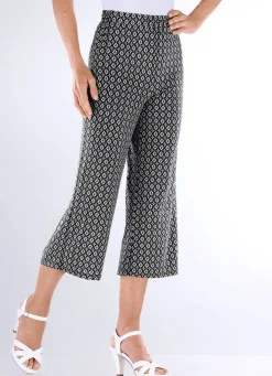 New BADER Culotte in bequemer Schlupfform SCHWARZ-WEISS