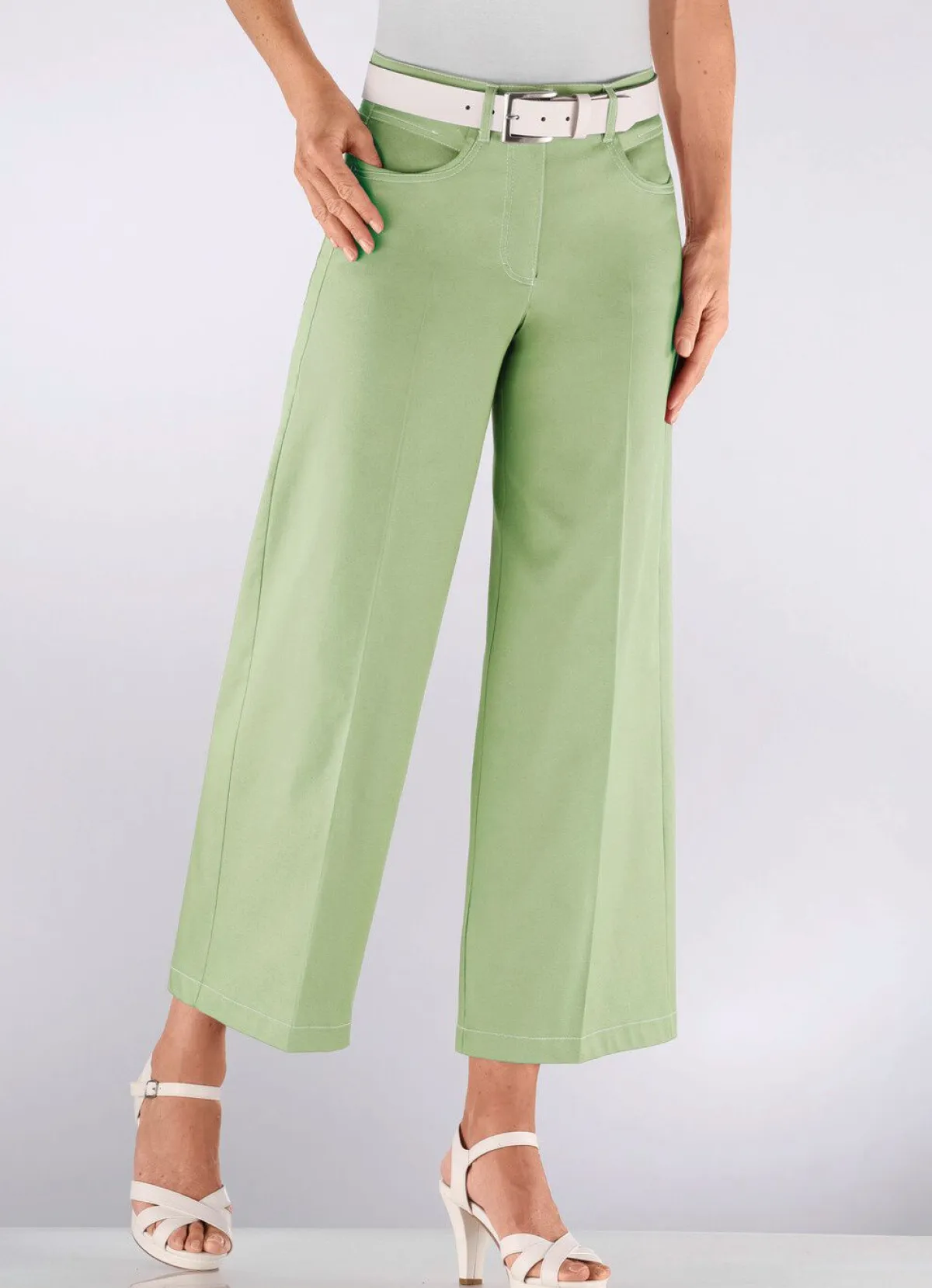 Discount COSMA Culotte mit modisch weitem Bein GRÜN