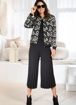 Best BADER Culotte mit Plissee-Falten SCHWARZ