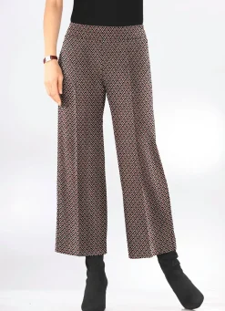Outlet KLAUS MODELLE MADE IN GERMANY Culotte in bequemer Schlupfform BEIGE-SCHWARZ-ROT