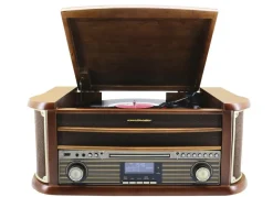 Discount BADER DAB-Nostalgie-Stereoanlage im Echtholzgehäuse BRAUN