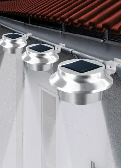 Discount BADER Dachrinnen-Leuchte, 3er-Set SILBER