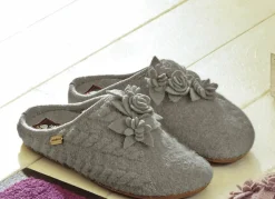 Clearance BADER Damen-Hausschuh von Haflinger STEIN