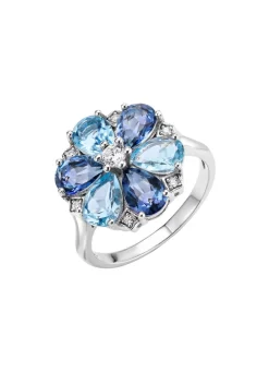 Outlet BADER Damenring im Blumendesign