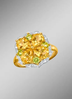 Discount BADER Damenring im Blumen-Design
