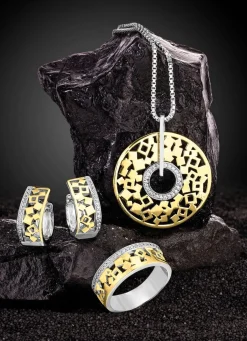 BADER Damenring in Bicolor mit Zirkonia