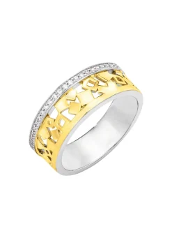 BADER Damenring in Bicolor mit Zirkonia