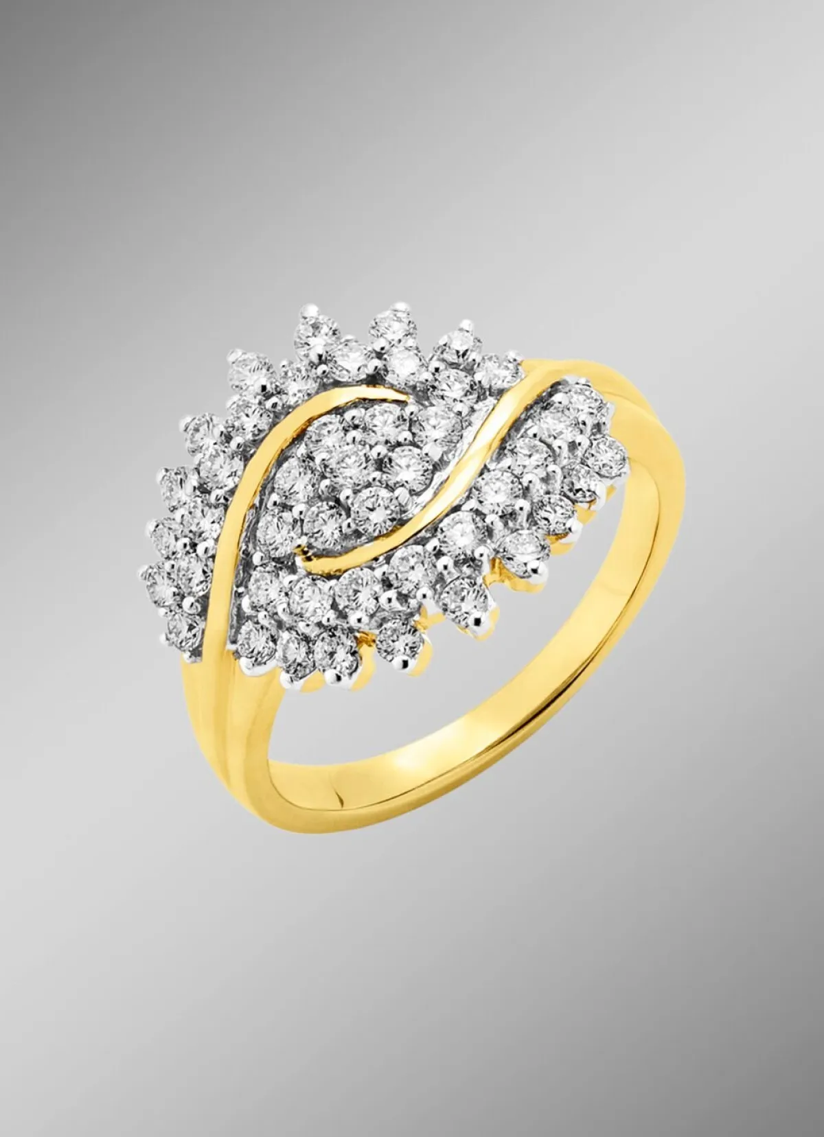 Clearance BADER Damenring mit 45 Brillanten