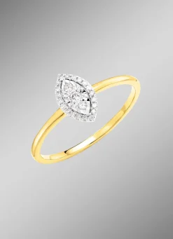 Clearance BADER Damenring mit 3 Brillanten und 20 Diamanten