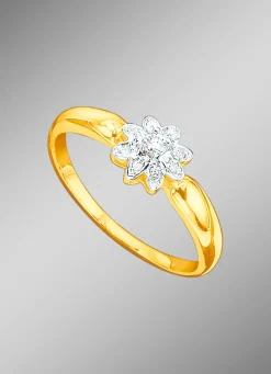 Outlet BADER Damenring mit Brillant und Diamanten