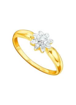 Outlet BADER Damenring mit Brillant und Diamanten