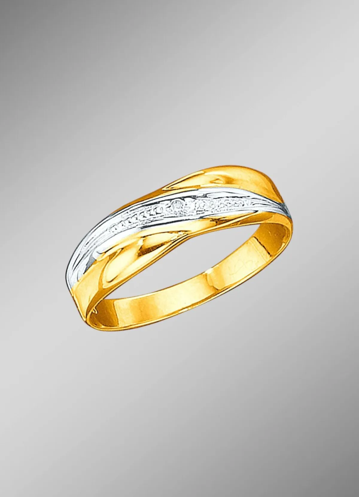 Outlet BADER Damenring mit Diamant