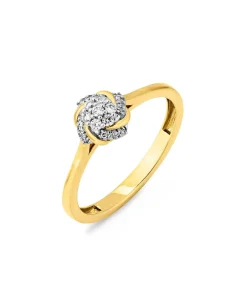 Outlet BADER Damenring mit 23 Diamanten