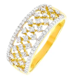 Best BADER Damenring mit 74 Diamanten