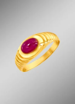 New BADER Damenring mit echt Rubin