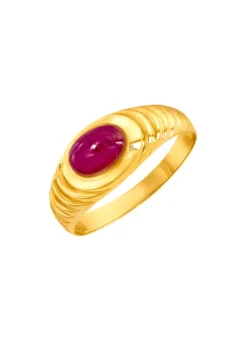 New BADER Damenring mit echt Rubin