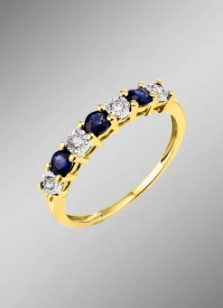 Discount BADER Damenring mit echt Safir und Brillanten