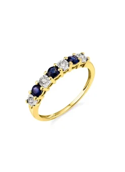 Discount BADER Damenring mit echt Safir und Brillanten