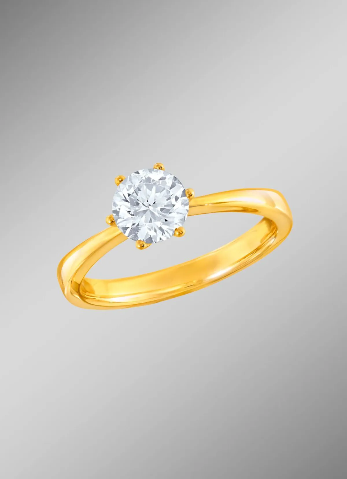 Sale BADER Damen-Solitärring mit Brillant