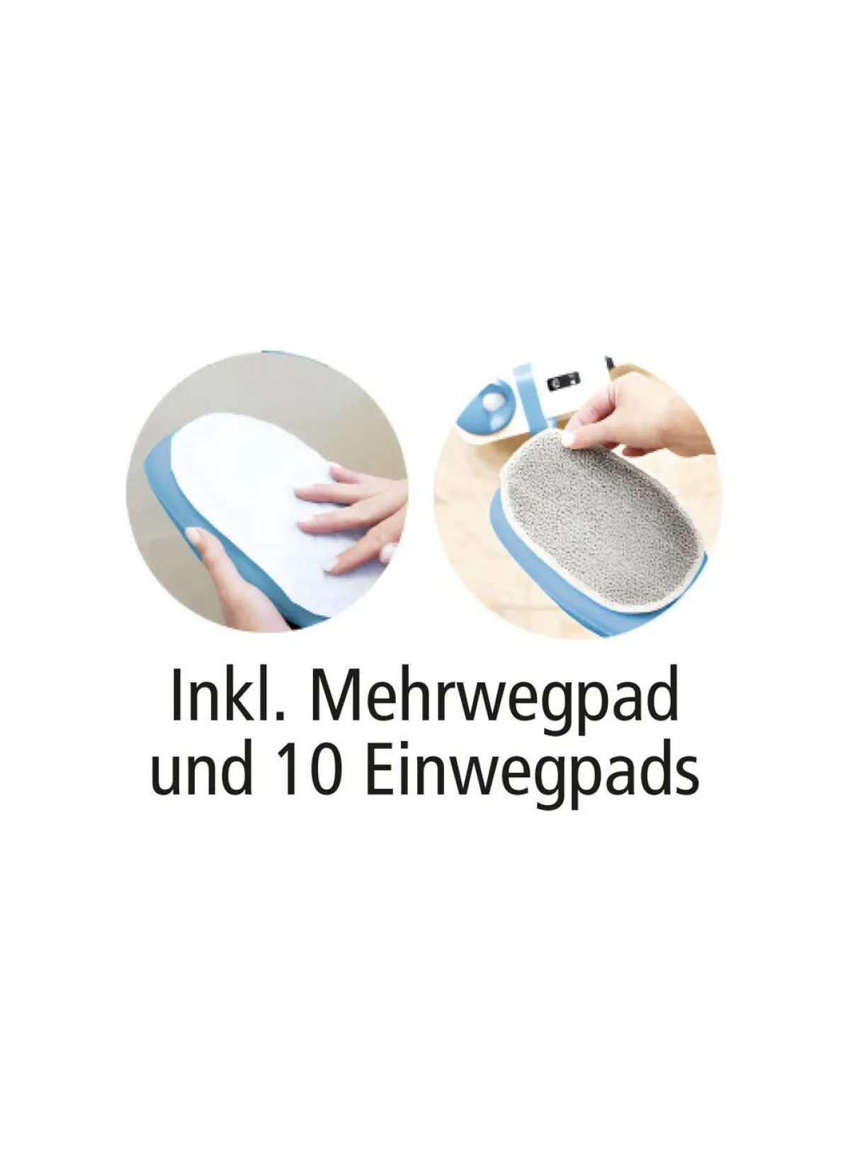 Hot LIVINGTON Dampfreiniger SteamTouch WEISS-BLAU