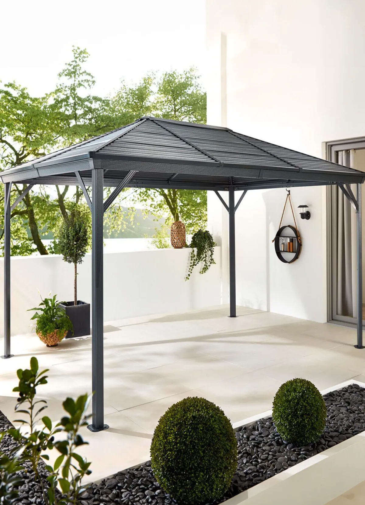 Best BADER Dauerhaft rostfreier Pavillon Ventura GRAU