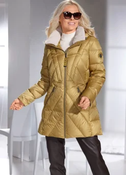 Online BADER Daunenjacke mit abnehmbarer Kapuze HONIG