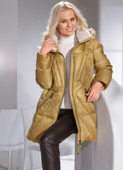 Online BADER Daunenjacke mit abnehmbarer Kapuze HONIG