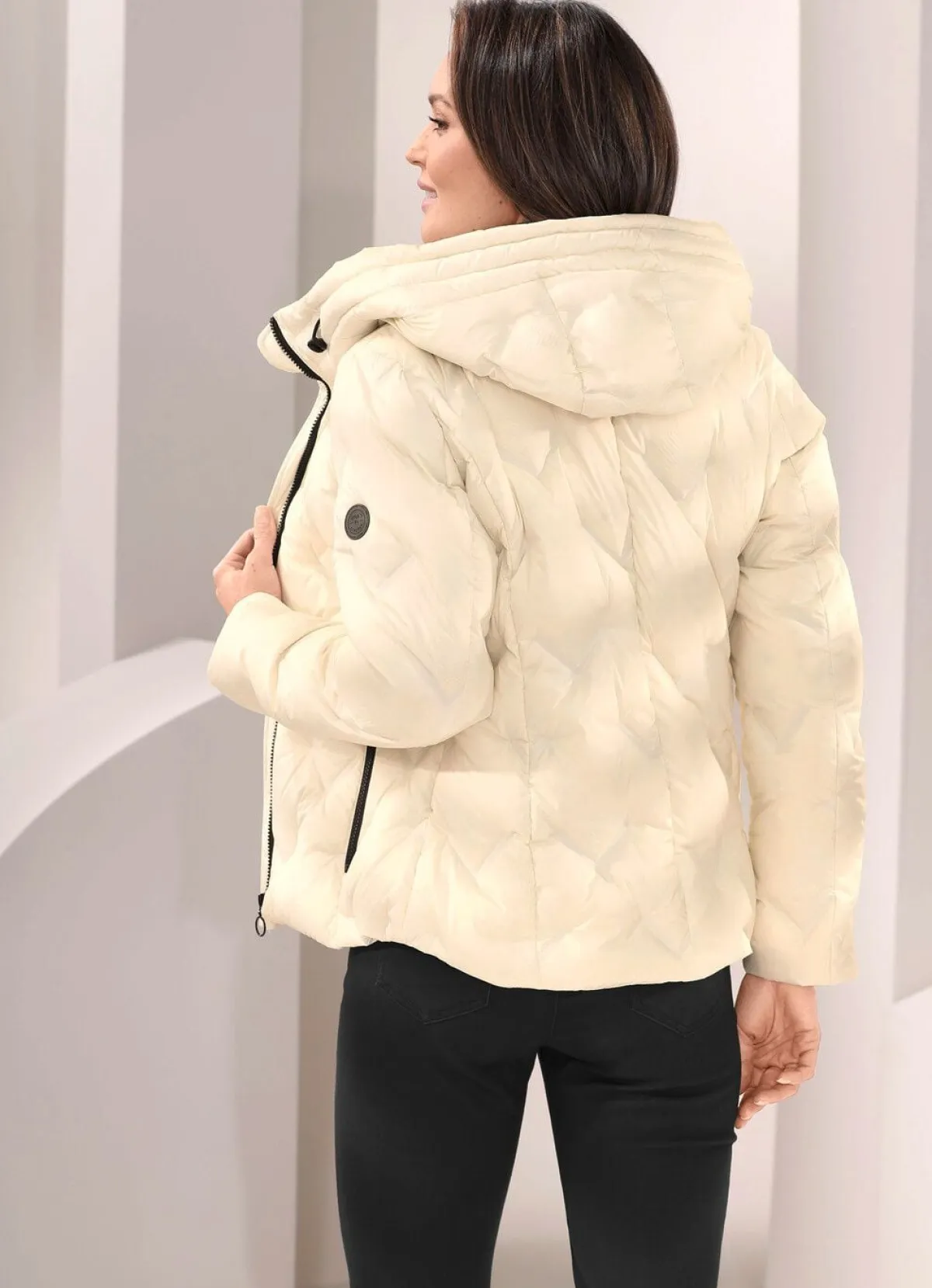 Discount BADER Daunenjacke mit fester Kapuze KITT