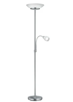 BADER Deckenfluter mit Lesearm NICKEL