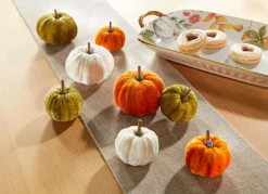 Best BADER Deko-Kürbisse, 8er-Set CREME-ORANGE-GRÜN