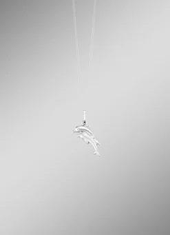 New BADER Delfin-Anhänger in Silber