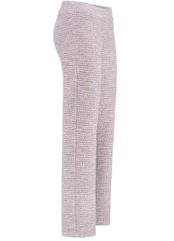 New BADER Dezent schimmernde Hose ECRU-HELLBLAU-ROSA