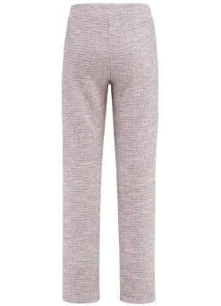 New BADER Dezent schimmernde Hose ECRU-HELLBLAU-ROSA