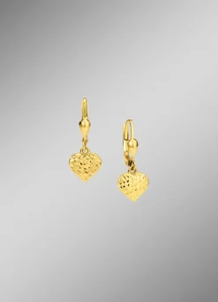 Outlet BADER Diamantiere Herz-Ohrringe aus Gold