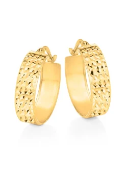 Hot BADER Diamantierte Creolen aus Gold