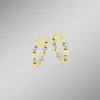 Clearance BADER Diamantierte Creolen in Bicolor