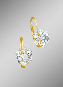 New BADER Diamant-Ohrringe in Blütenfrom mit 2 lupenreinen Brillanten