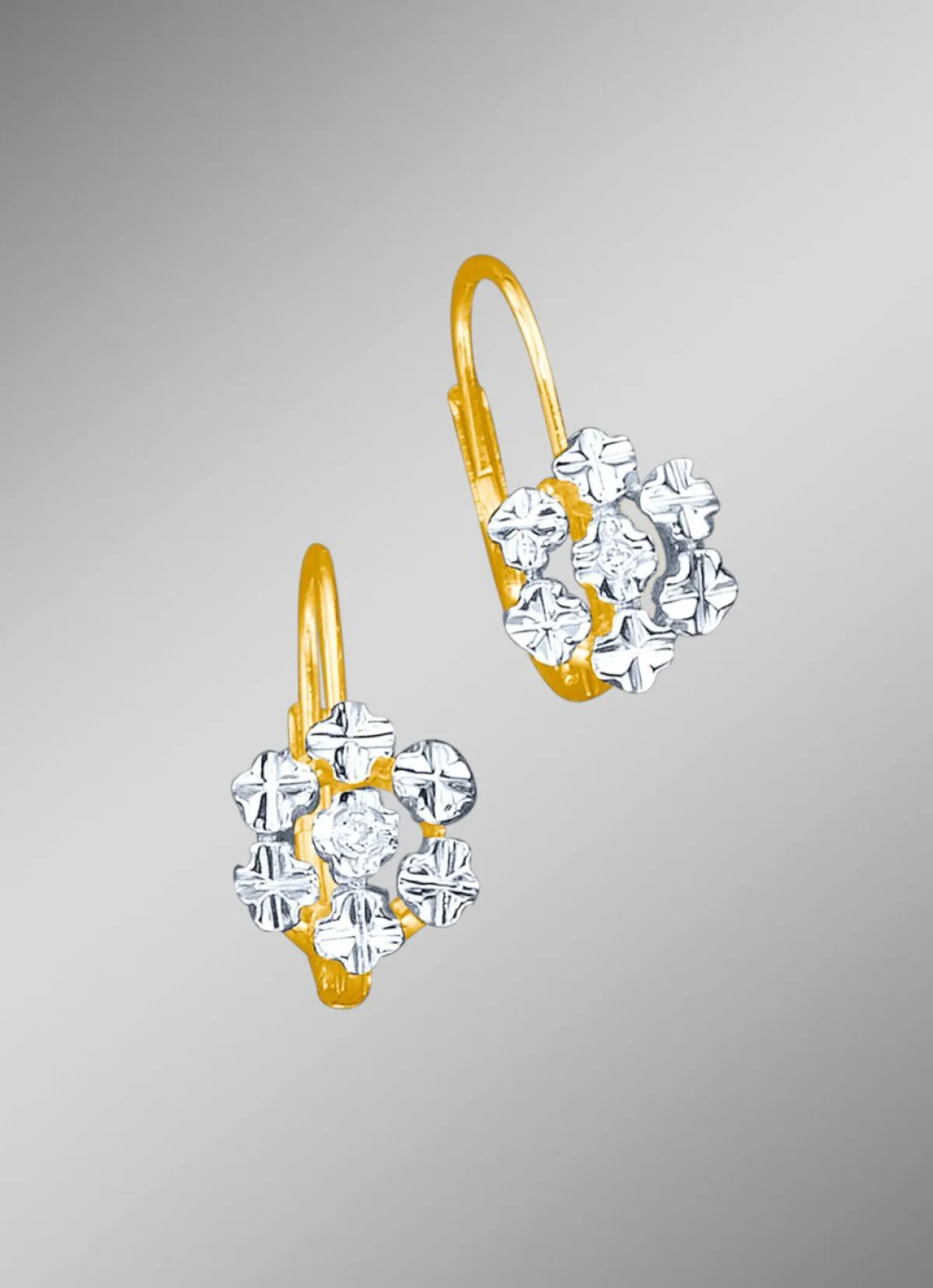 New BADER Diamant-Ohrringe in Blütenfrom mit 2 lupenreinen Brillanten