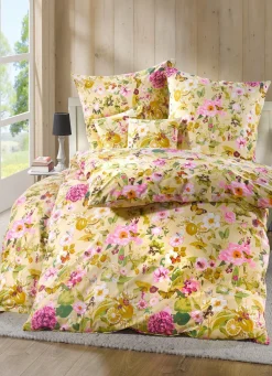 Discount BADER Digitalbedruckte Bettwäsche-Garnitur MULTICOLOR
