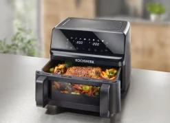 Discount BADER Digitale Heißluftfritteuse mit Touchdisplay SCHWARZ
