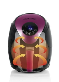 Discount BADER Digitale Heißluftfritteuse – spart Zeit und Energie! SCHWARZ-BEERE